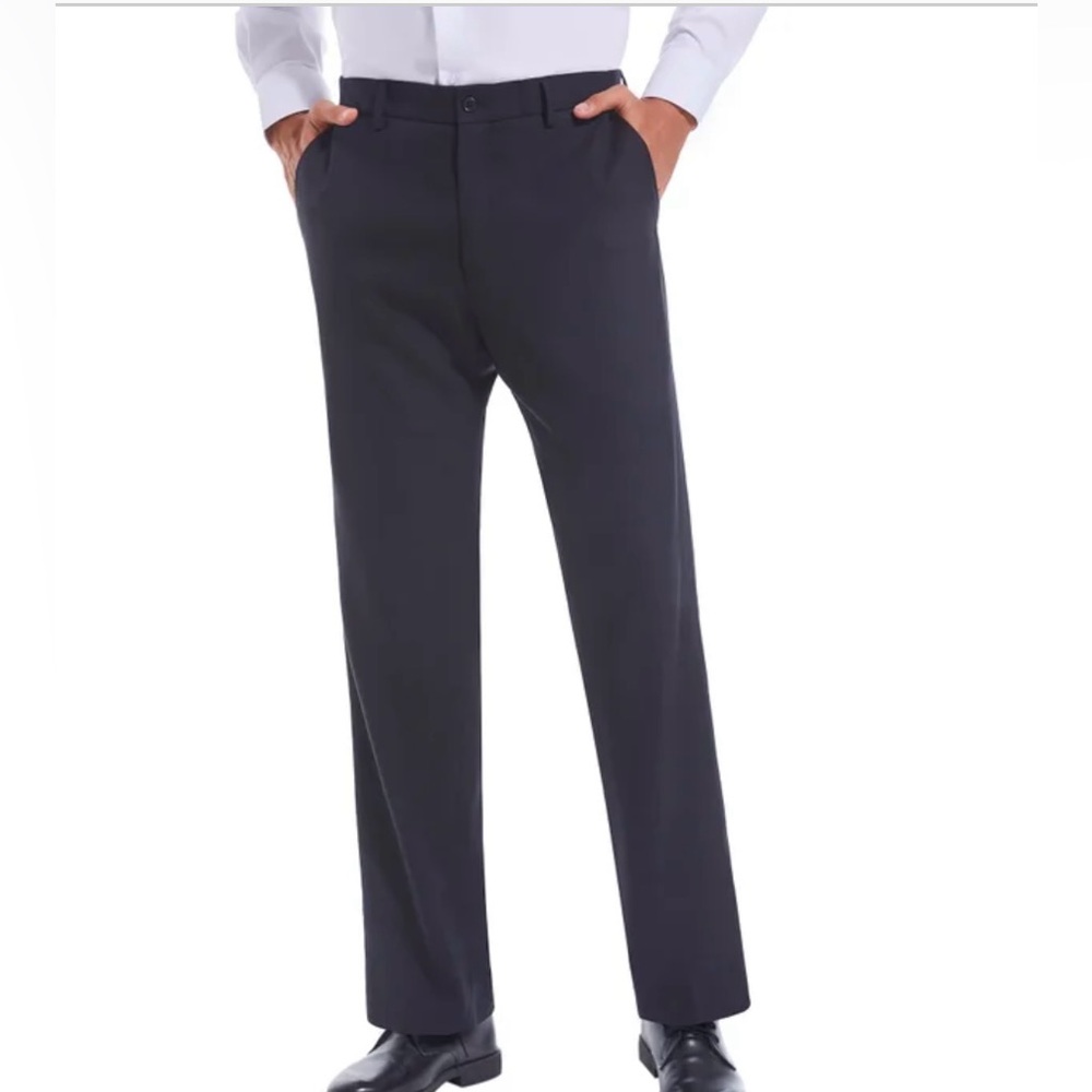 Duchamp Black Stretch Waistband Dress Pant 32x32